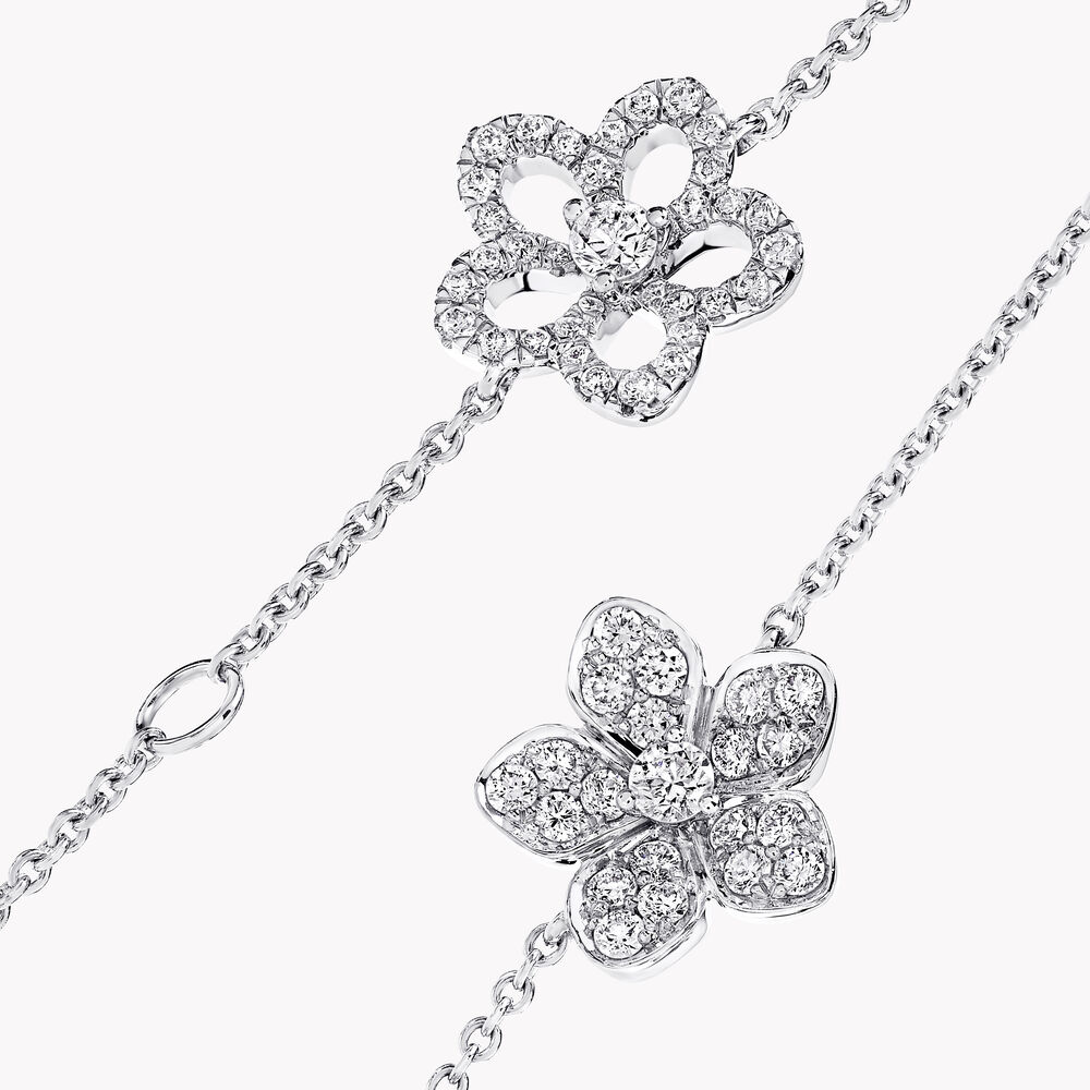 Wild Flower Pavé Diamond Bracelet