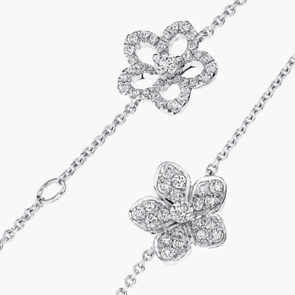 Wild Flower Pavé Diamond Bracelet