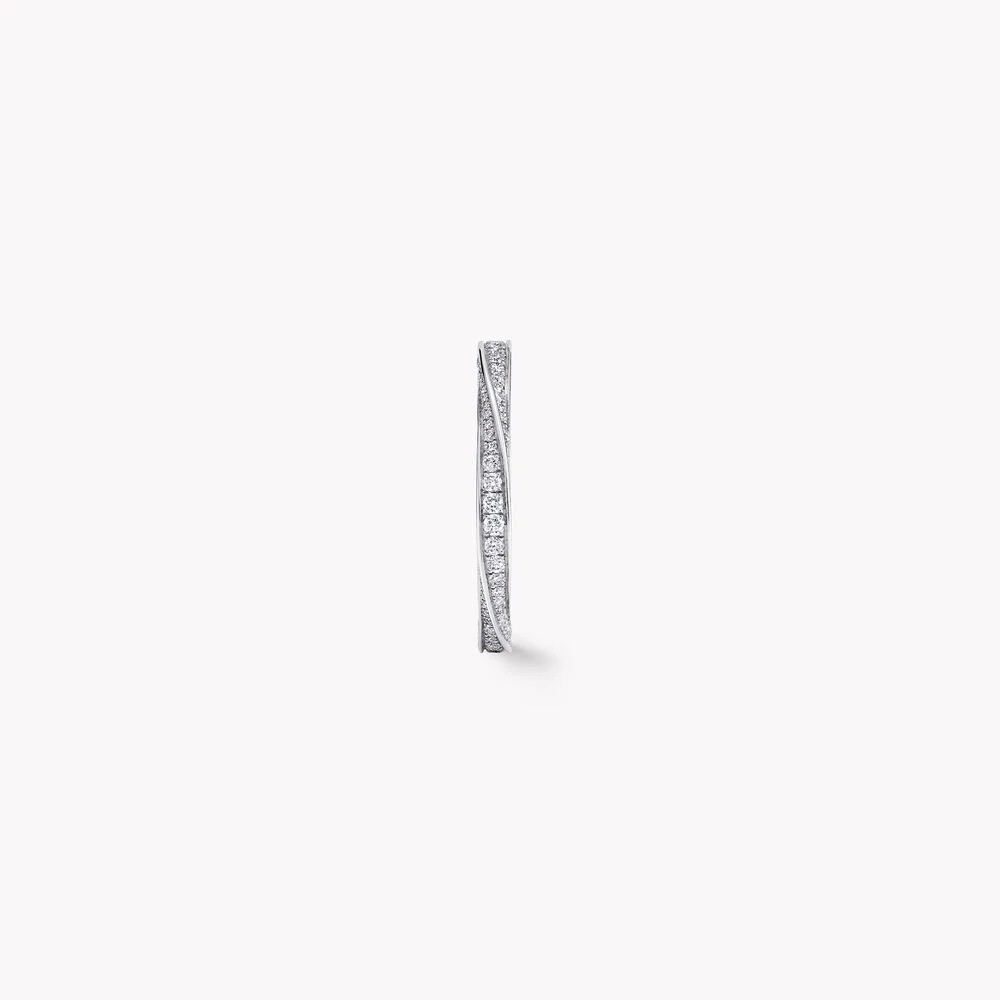 Spiral Pavé Diamond Band