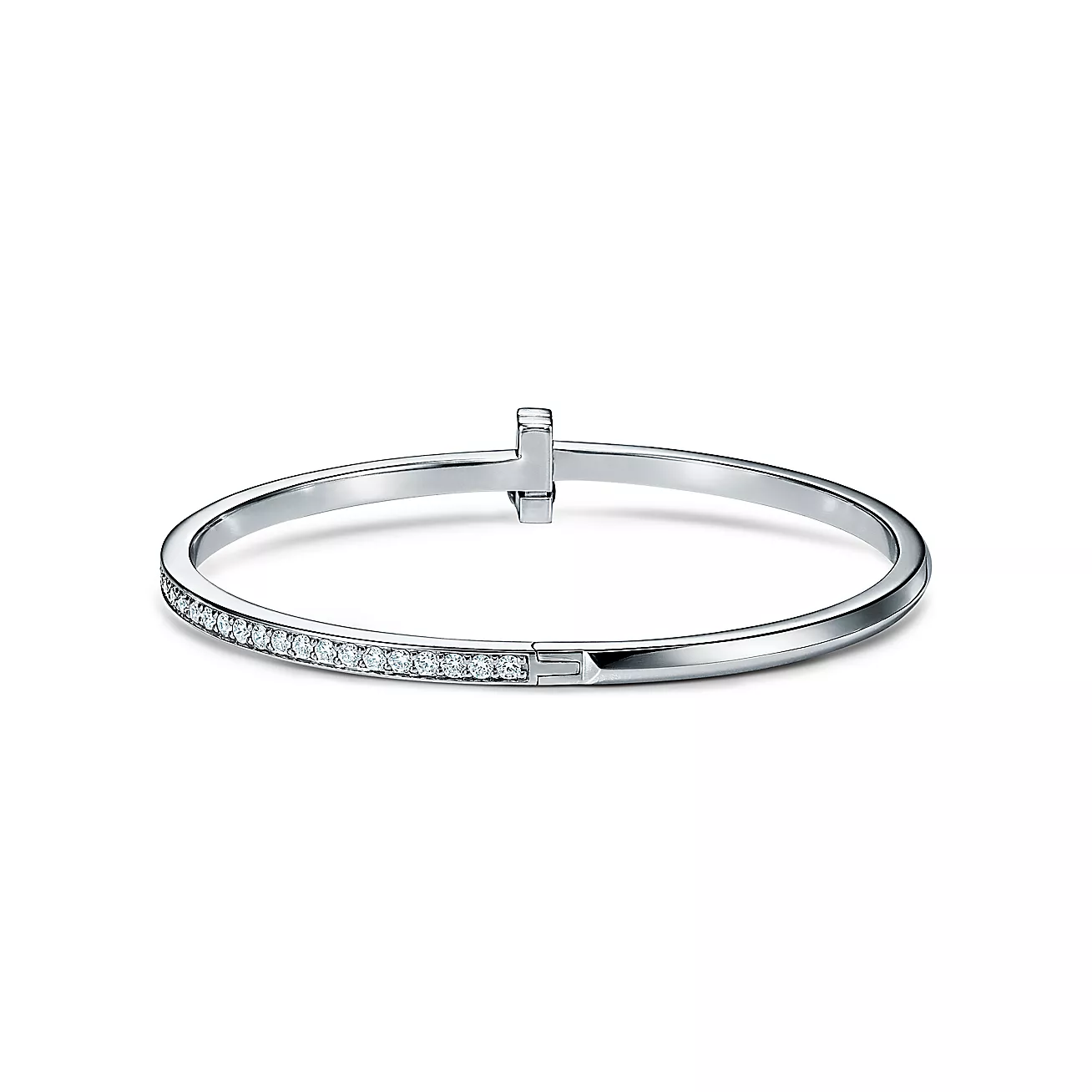 T1 Narrow Diamond Hinged Bangle