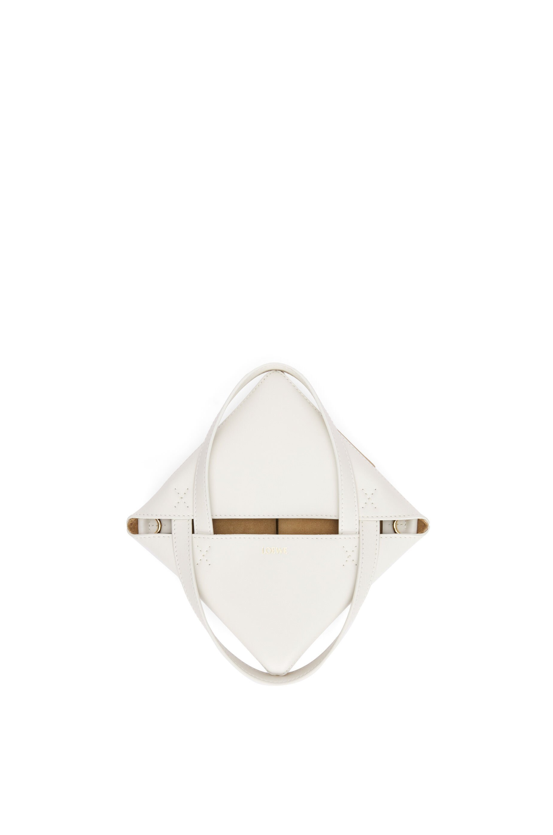 Mini Puzzle Fold Tote in shiny calfskin