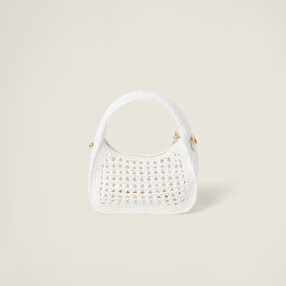 Wander woven fabric hobo bag