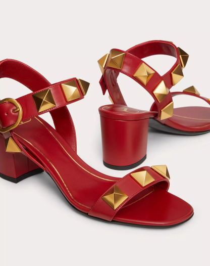 ROMAN STUD CALFSKIN SANDAL 60 MM