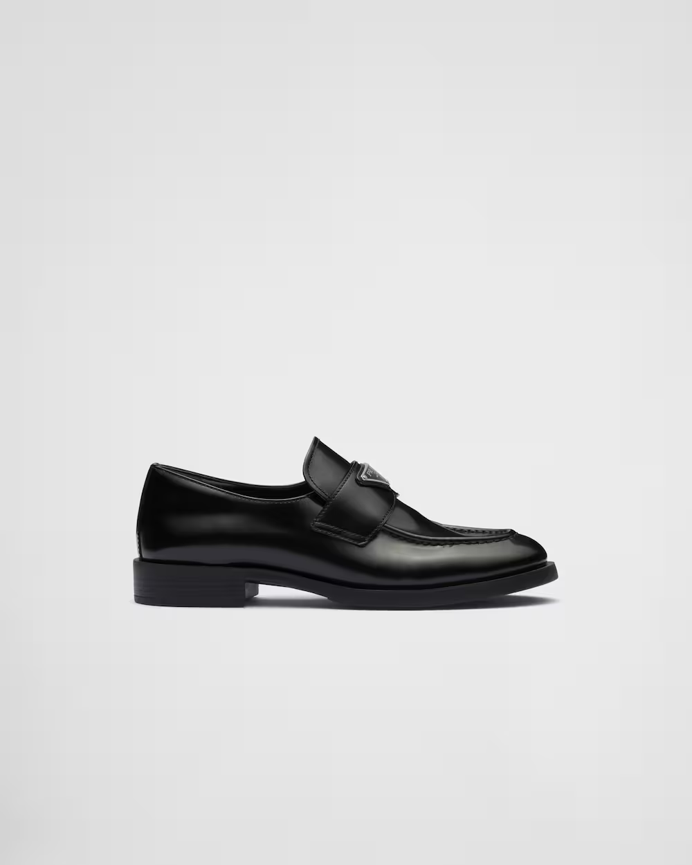 Brushed leather loafers