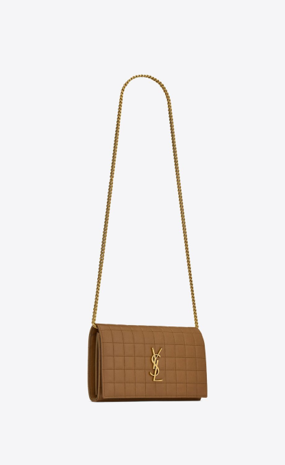 CASSANDRE MATELASSÉ CARRÉ CHAIN WALLET IN LAMBSKIN