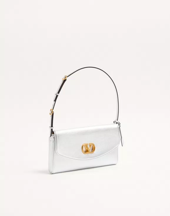 Valentino Garavani DeVain Small Shoulder Bag in Laminated Nappa Leather