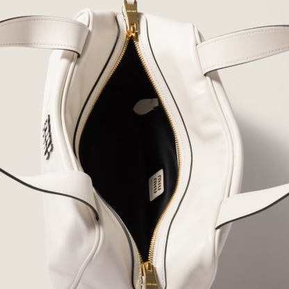 Leather top-handle bag