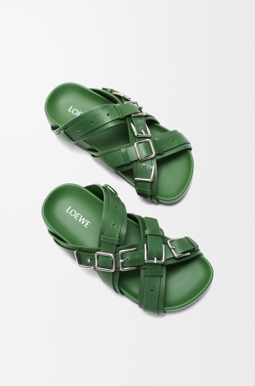 Type Fussbett sandal in vegetable-tanned calfskin