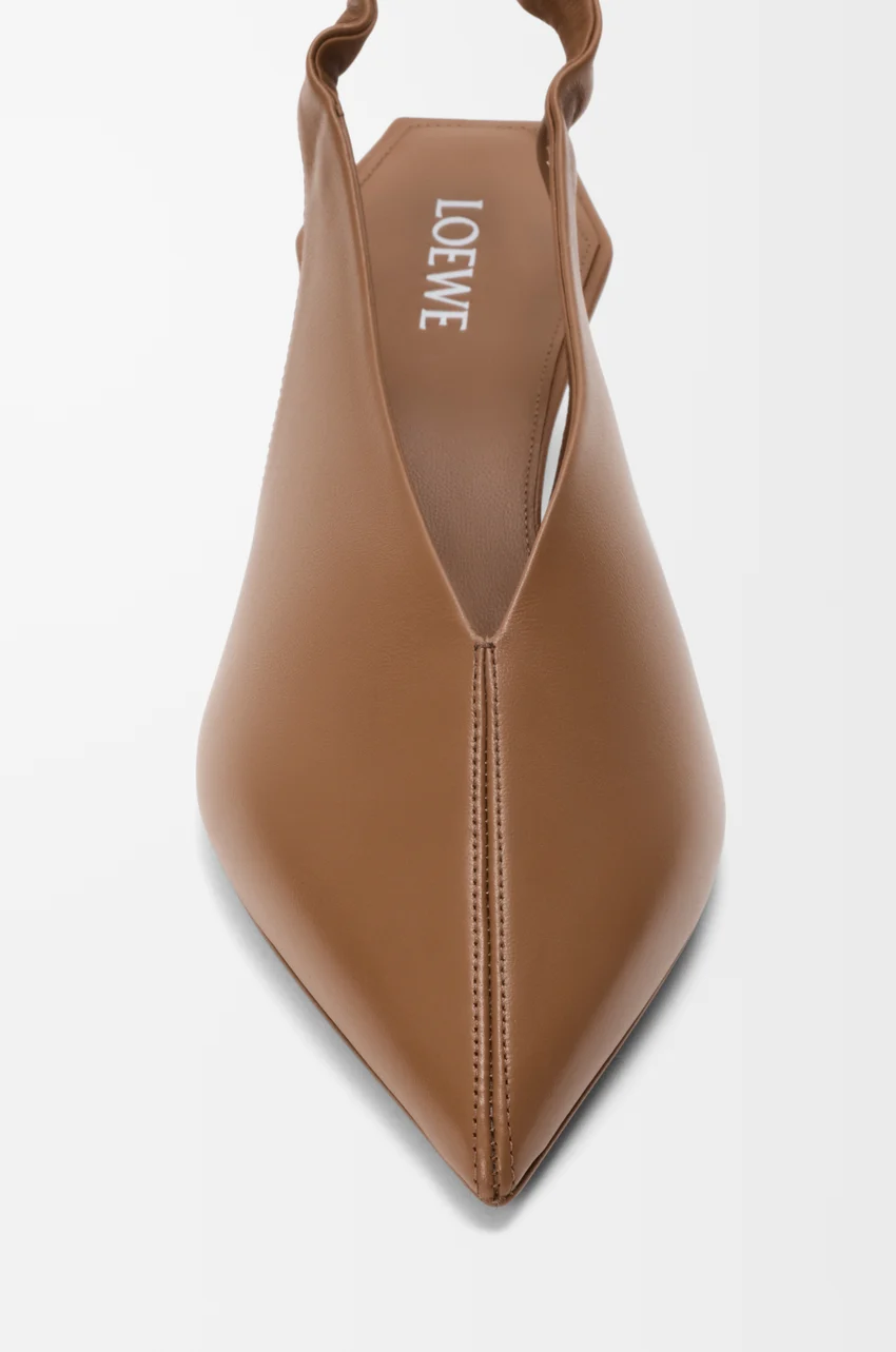 Origami Cubic slingback in lambskin