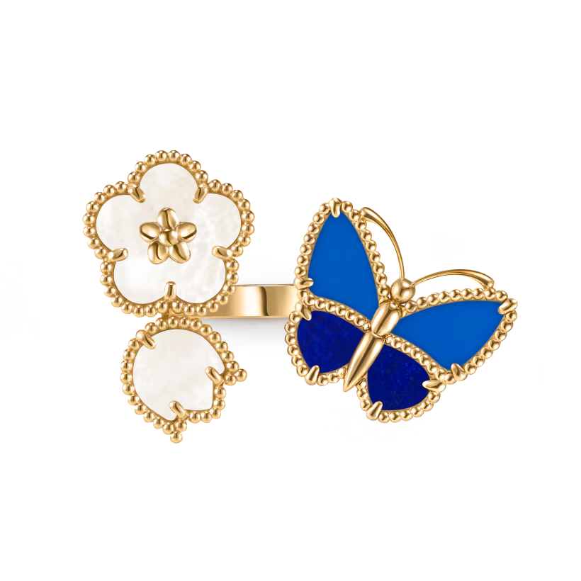 Lucky Spring Butterfly Between the Finger ring