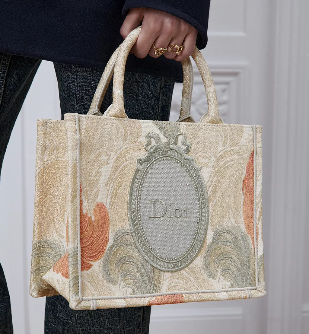 Small Dior Book Tote with Strap