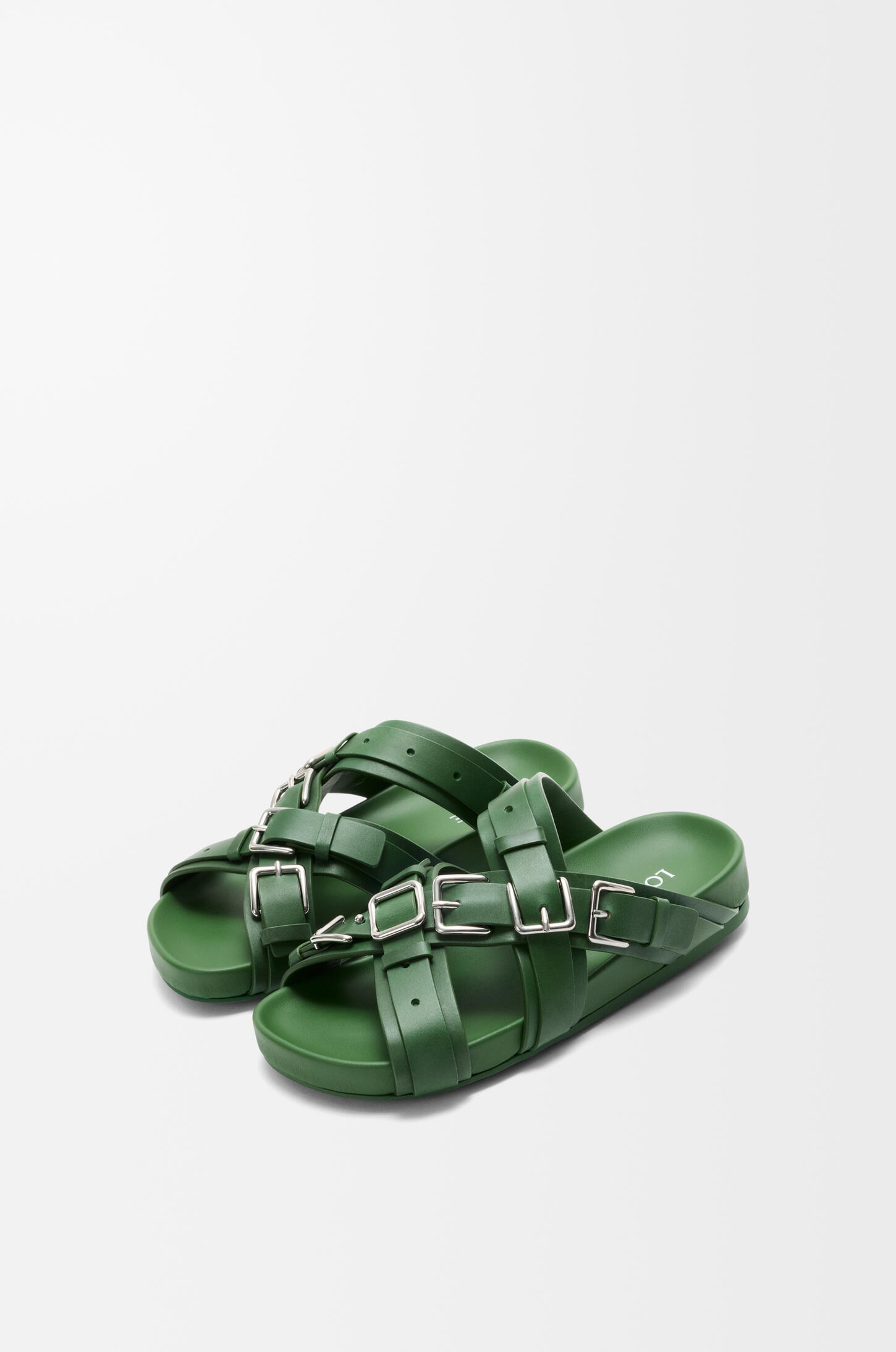 Type Fussbett sandal in vegetable-tanned calfskin