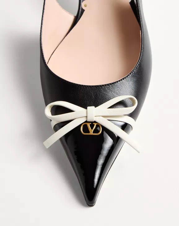 Bepointy Slingback Pump In Patent Leather And Kidskin 45Mm