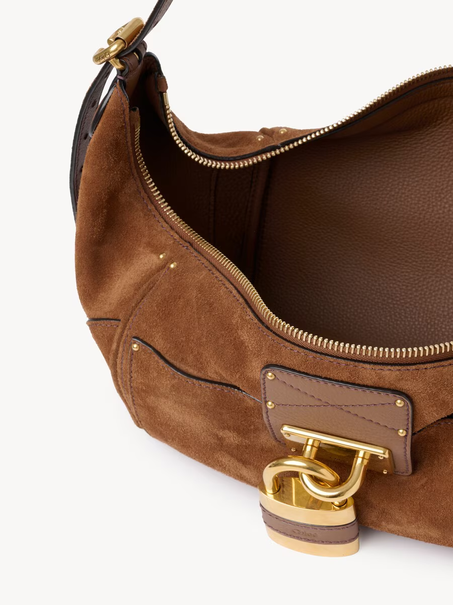 Paddington crossbody bag in suede leather