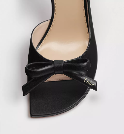 Dior Bow Heeled Slingback Sandal