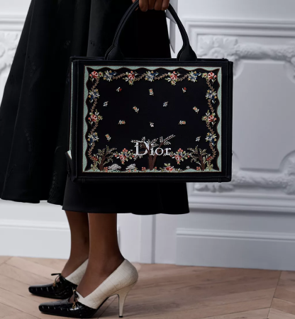 Dioramour Medium Dior Book Tote with Strap
