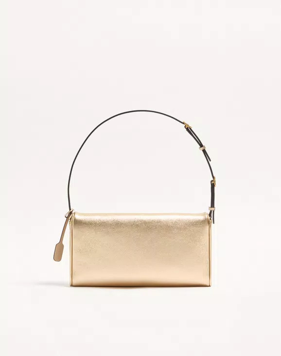 Valentino Garavani DeVain Small Shoulder Bag in Laminated Nappa Leather