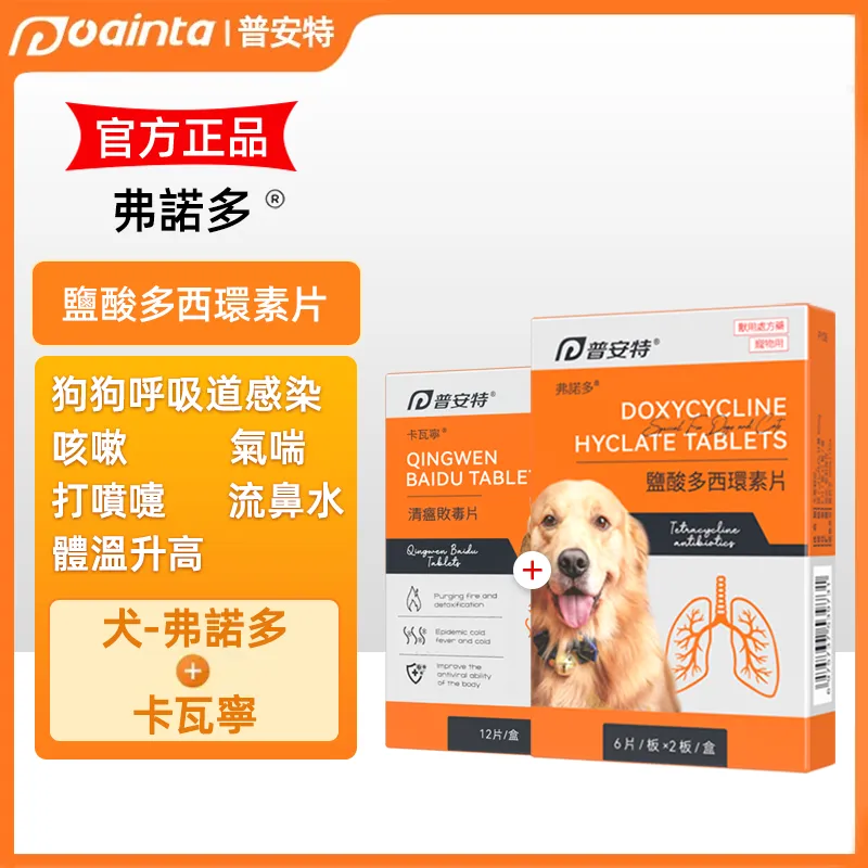 獸醫師常用的貓狗感冒用藥｜普安特克諾佳 專對付呼吸道感染引起的鼻水、噴嚏、久咳