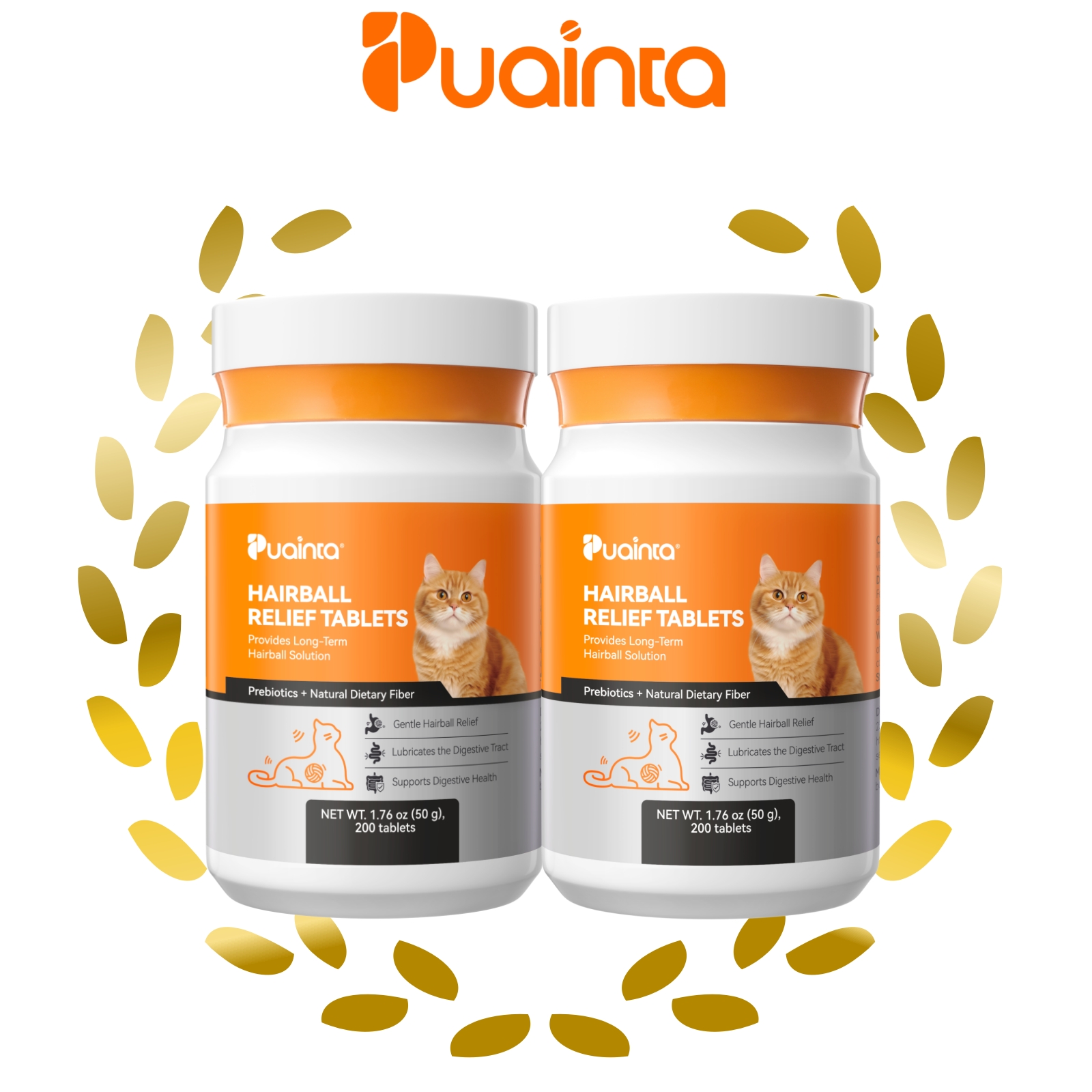 普安特猫咪化毛錠 | 角蛋白酶分解/輕鬆排毛 /護腸益生元+爆毛營養