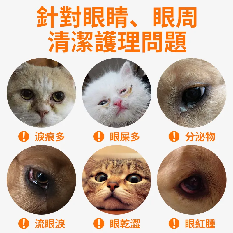 貓狗貝朗明滴眼液+閃晶潔眼液,眼睛發炎,流眼淚,淚痕,白內障眼藥水推薦
