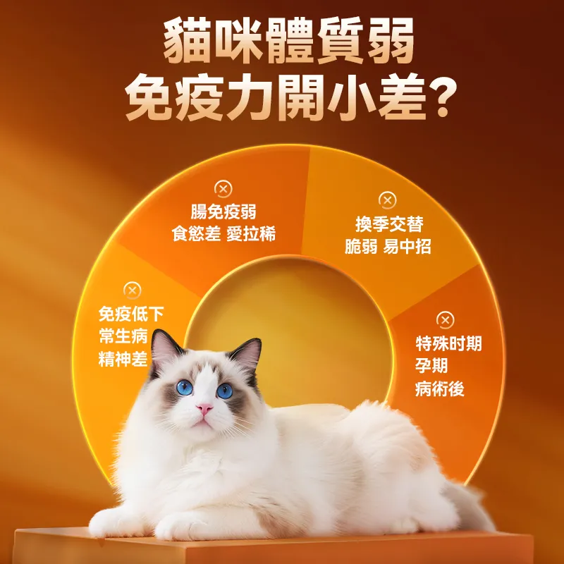 普安特貓用乳鐵蛋白 0 乳糖 提升免疫力抵抗力 減少生病