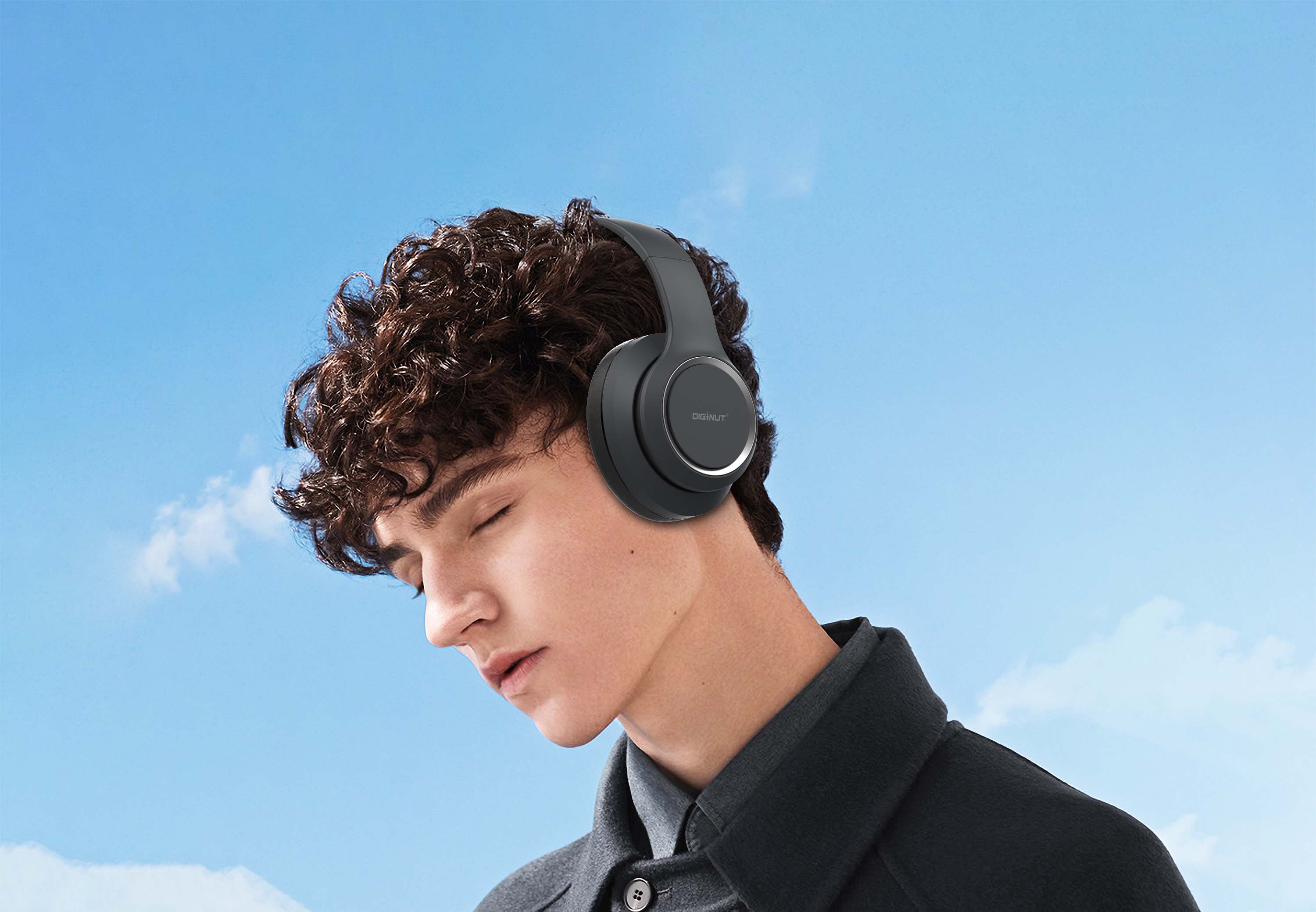 Diginut DH-10 Over-Head Wireless Headphone/ Waterproof & Sweat Resistant/ Long Battery Life