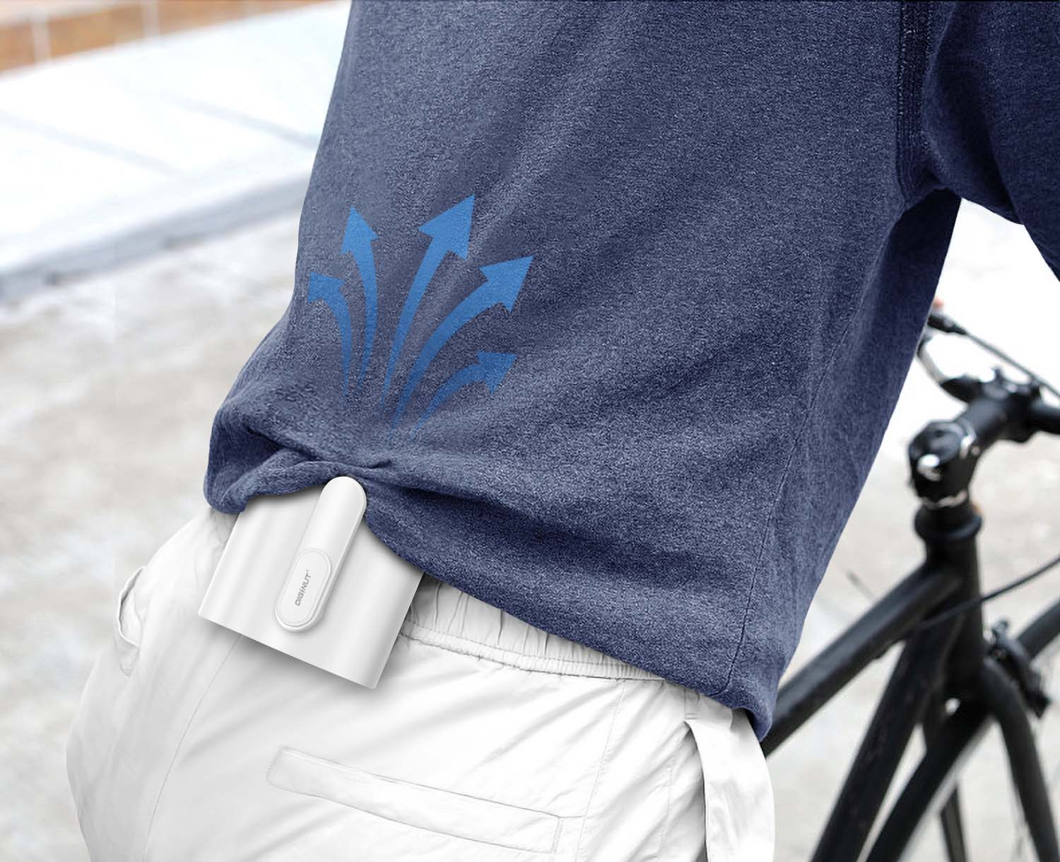 Diginut CL-36 Waist Hanging Portable Fan/ 2IN1 Multi-functional/ Outdoor Portable Fan/ Active Noise Reduction