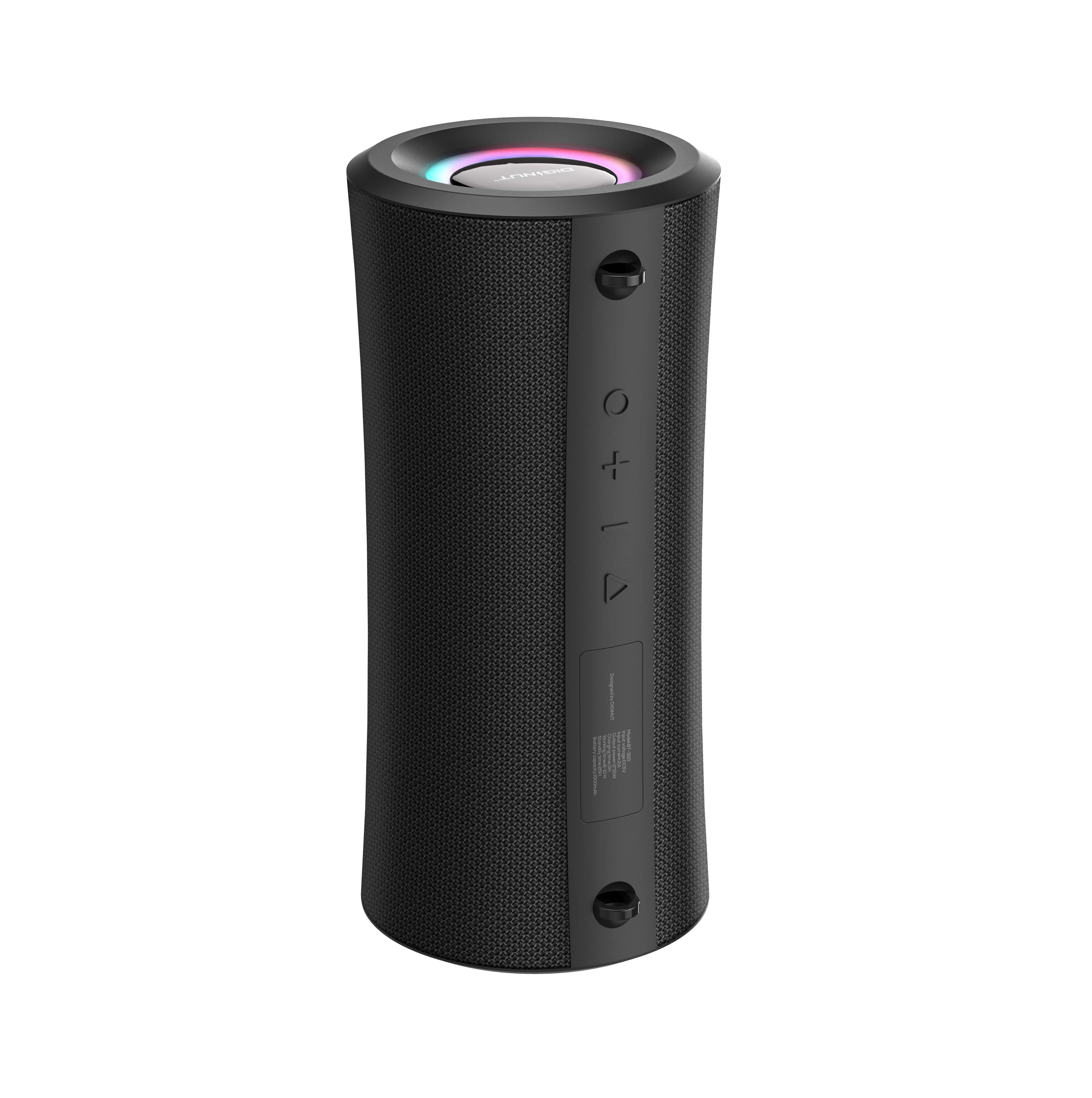 Diginut BT-320 Bluetooth Speaker With Lanyard Black/ IPX6 Waterproof/ Bluetooth Version 5.1/ Easy To Carry