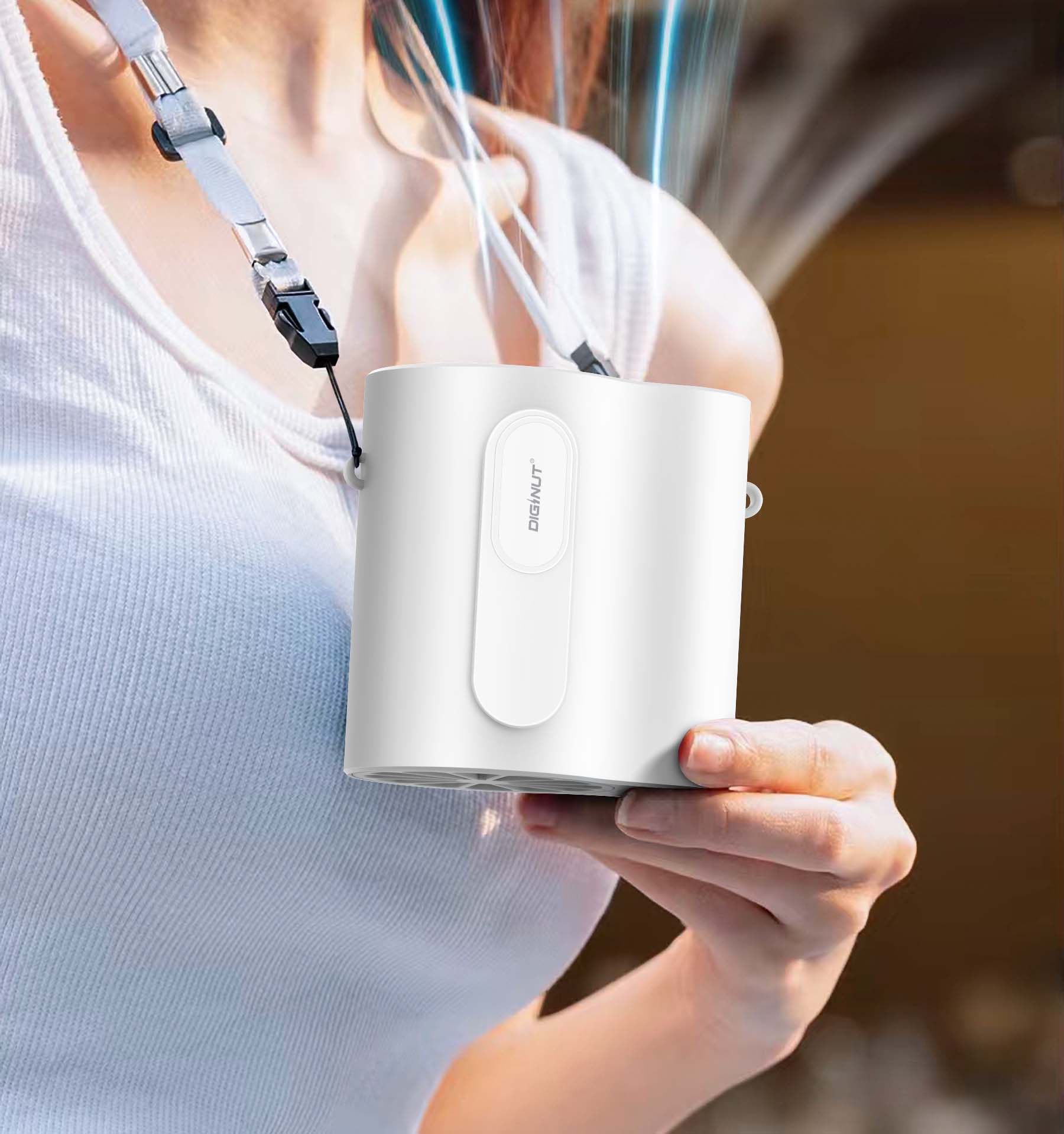 Diginut CL-36 Waist Hanging Portable Fan/ 2IN1 Multi-functional/ Outdoor Portable Fan/ Active Noise Reduction