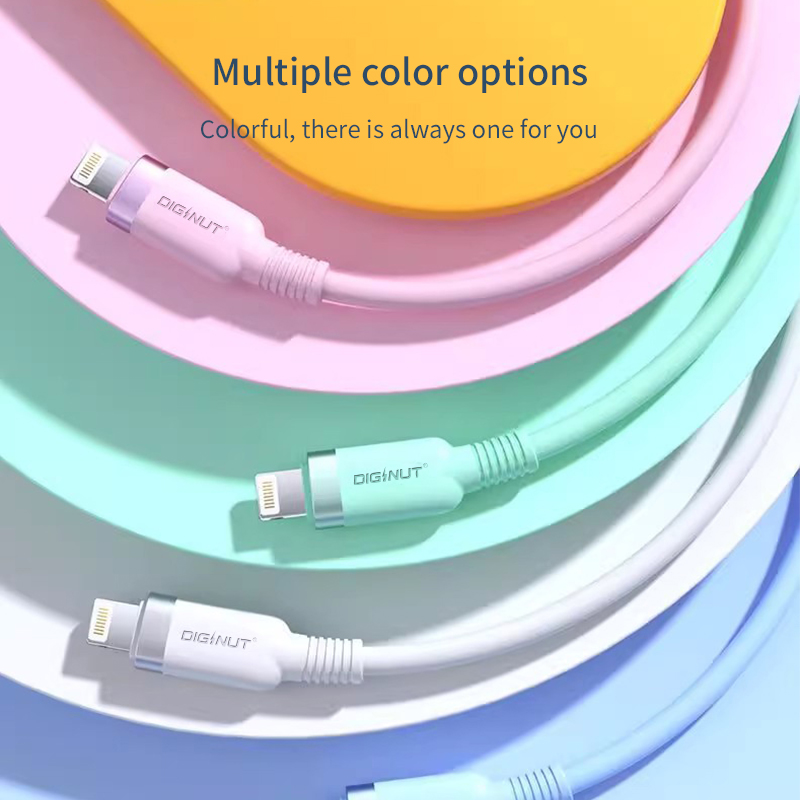 Diginut BA-1223L USB-A To Lighting Data Cable 2.4A 1.2M/ Support Data Transmission/ Soft Feel
