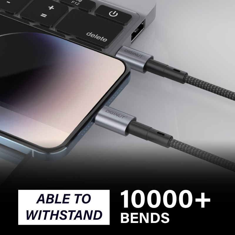 Diginut BC-0221L Type-C To Lightning Data Cable 30W 20cm Black