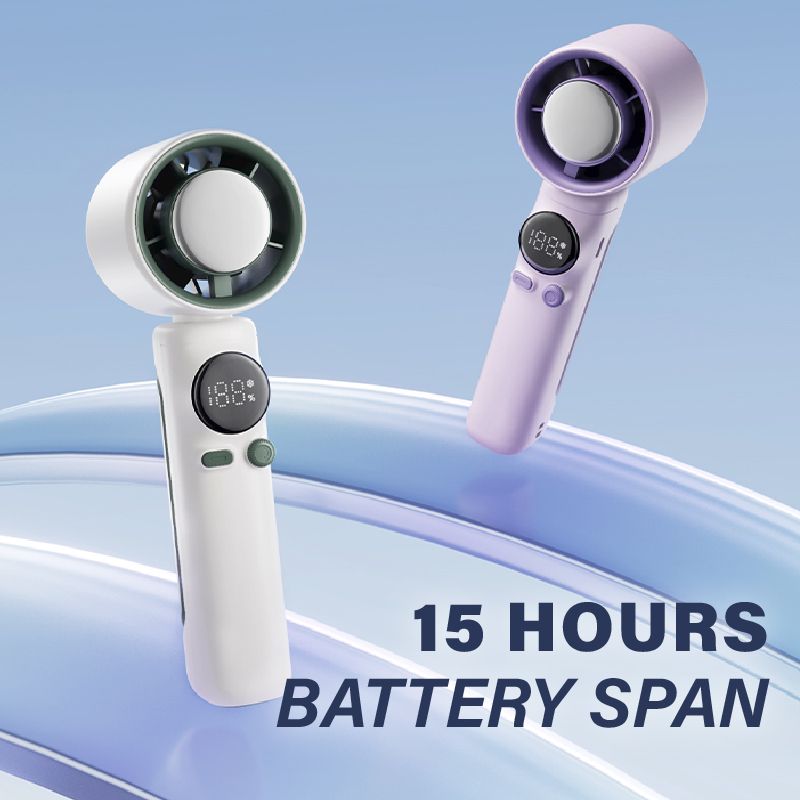 Diginut CL-60 Handheld Turbo Fan /Long-Lasting Cooling 4000mAh battery/Quiet Operation