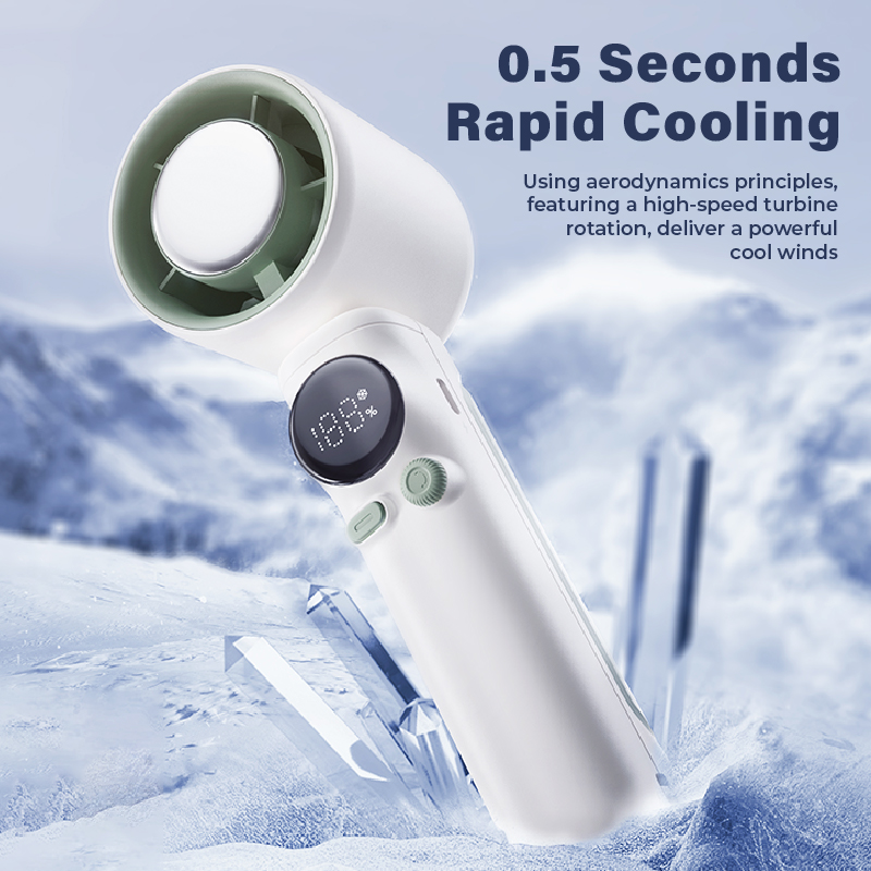 Diginut CL-60 Handheld Turbo Fan /Long-Lasting Cooling 4000mAh battery/Quiet Operation