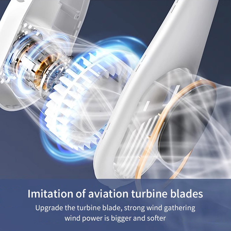 Diginut CL-33 Neck Fan/ Bladeless Neck Fan/ Intelligent Digital Display/ Three Gear Wind Speed