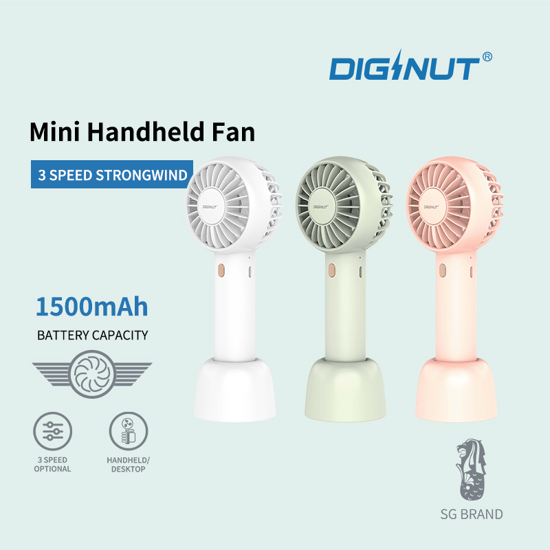 Diginut CL-37 Mini Handheld Fan/ Five Gear Wind Speed/ Multifunctional