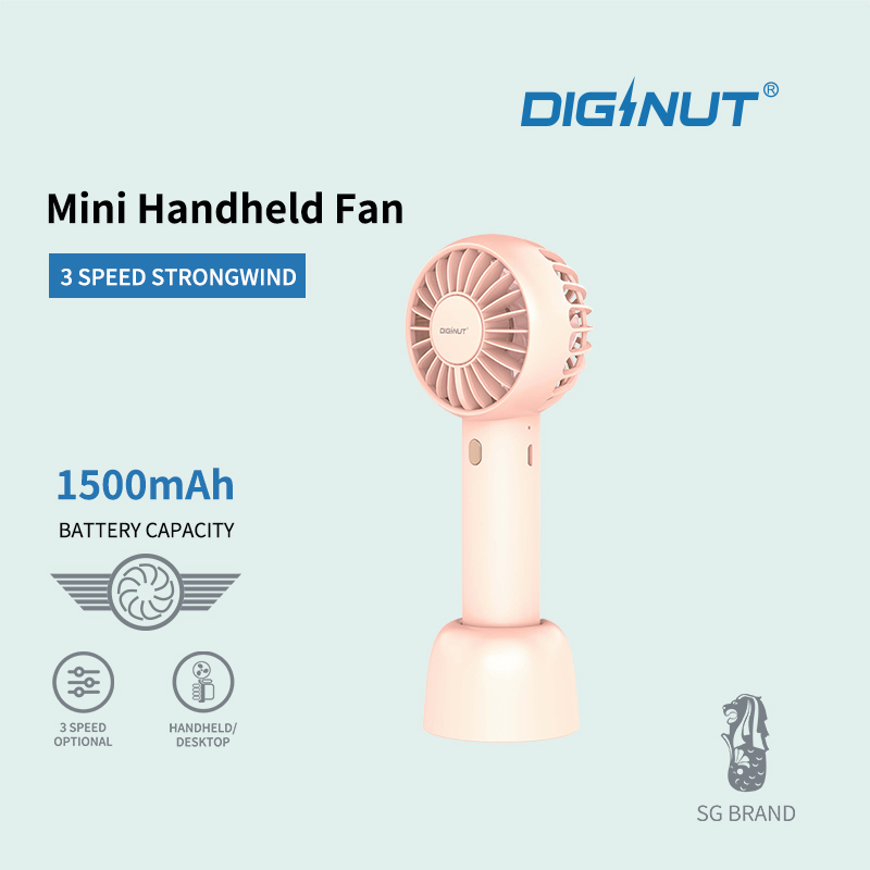 Diginut CL-37 Mini Handheld Fan/ Five Gear Wind Speed/ Multifunctional