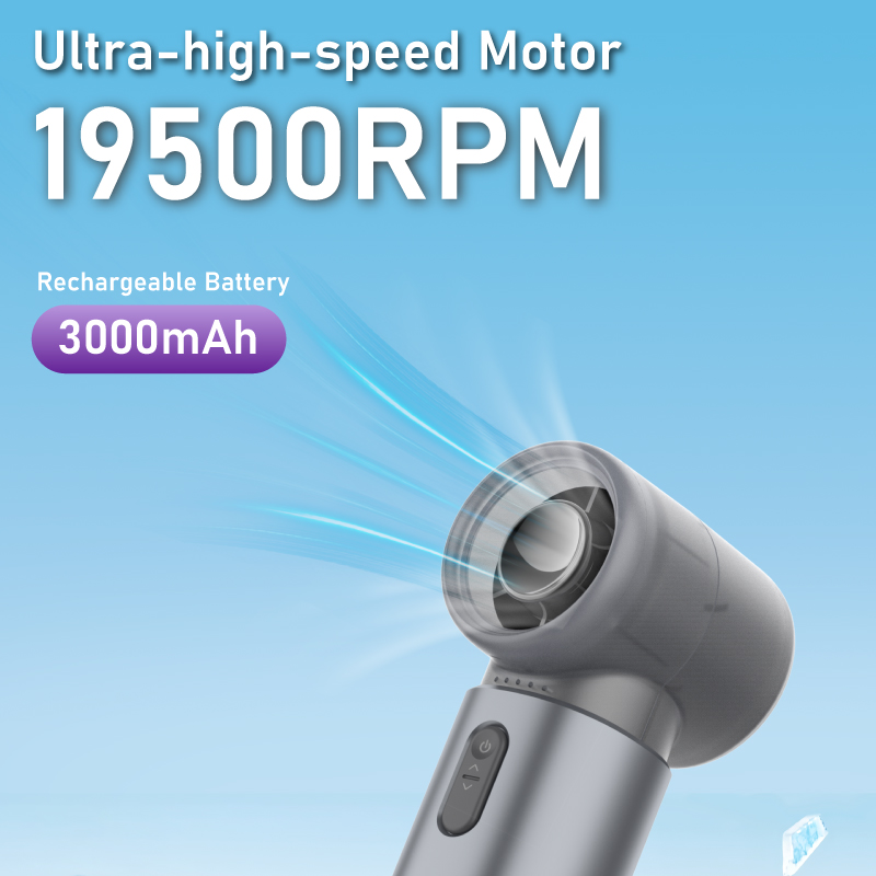 Diginut CL-81 Metal Mini High-Speed Handheld Fan Grey