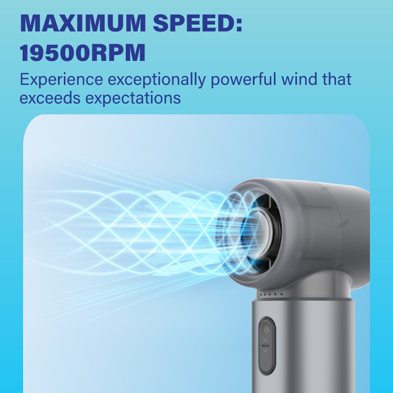 Diginut CL-81 Metal Mini High-Speed Handheld Fan Grey