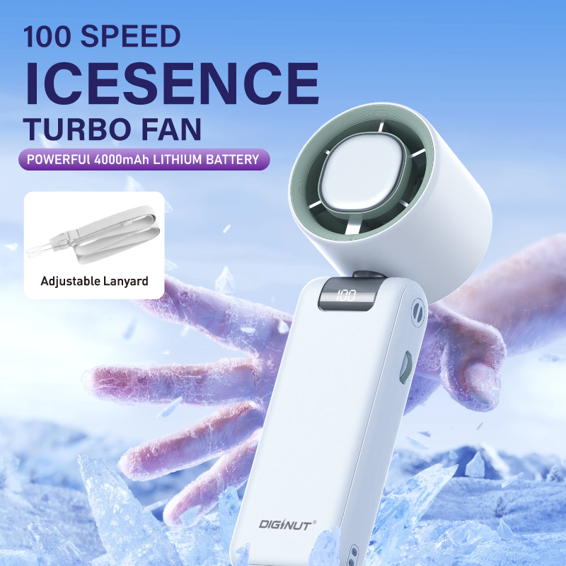 Diginut CL-85 Foldable Handheld Fan Grey