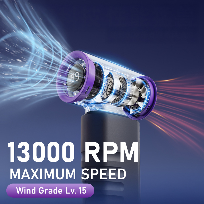 Gadget Mix Diginut CL-90 Ultra199 Speeds Super Power Turbo Fan/Grey