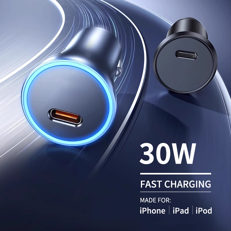 Diginut CP-23 USB-C Car Charger Max 30W Dark Grey/ PD3.0 30W/ Widely Compatible