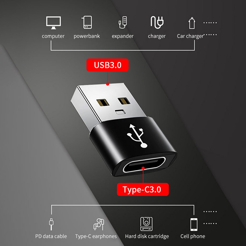 Diginut - DA-01 USB To Type-C Adapter Converter/ Support PD Output