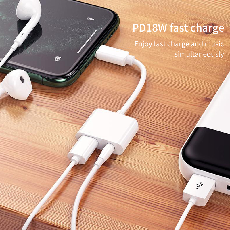 DIGINUT DA-08 Type-C to 3.5mm+Type-C Charge Converter/ PD 18W