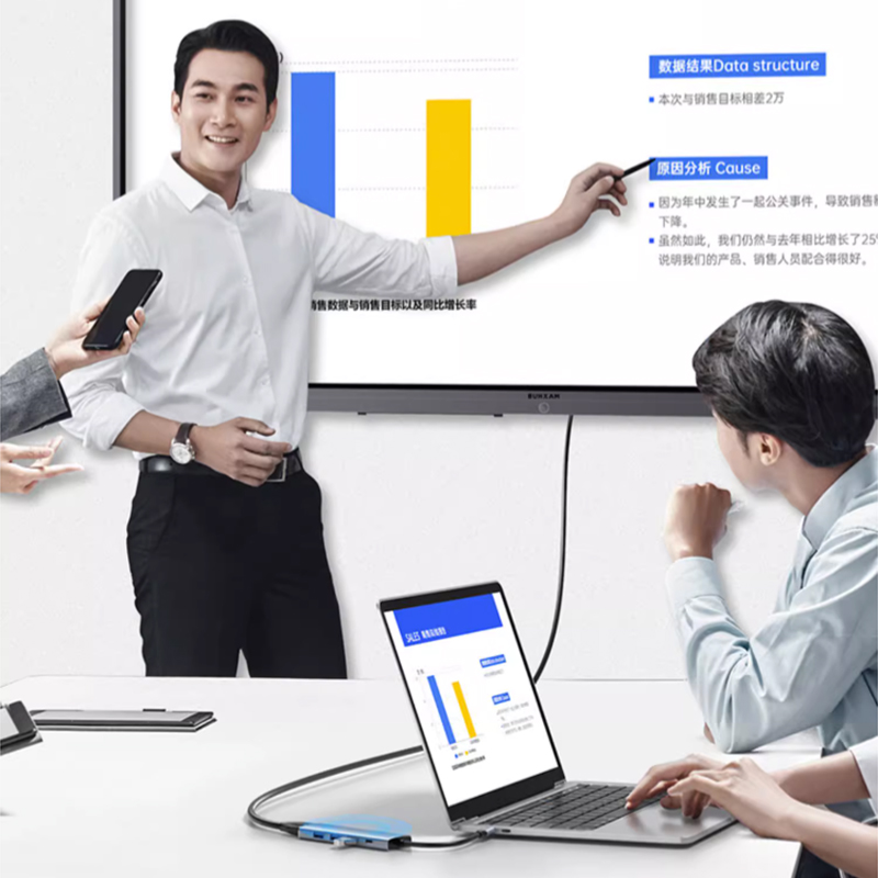 Diginut DA-19 5IN1 Type-C Hub+HDMI 4K Resolution/ HDMI 1.4*1+PD*1+ USB*3/ Plug and Play