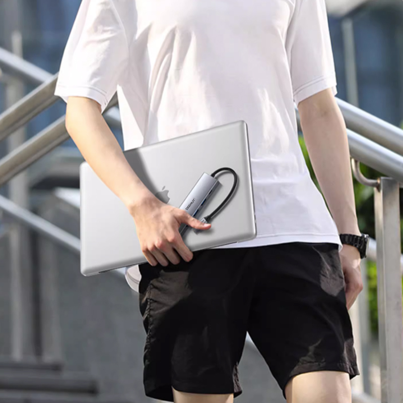 Diginut DA-19 5IN1 Type-C Hub+HDMI 4K Resolution/ HDMI 1.4*1+PD*1+ USB*3/ Plug and Play