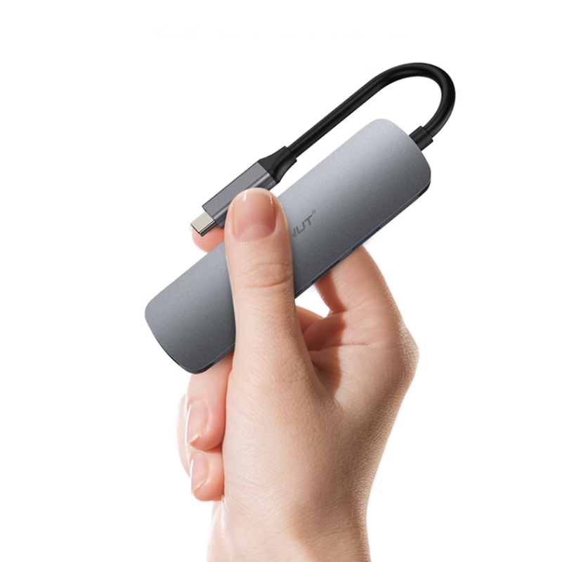Diginut DA-20 6IN1 Type-C Hub+Card Reader+HDMI 4K Resolution/ HDMI 1.4*1+PD*1+ USB*3/ Wide Compatibility