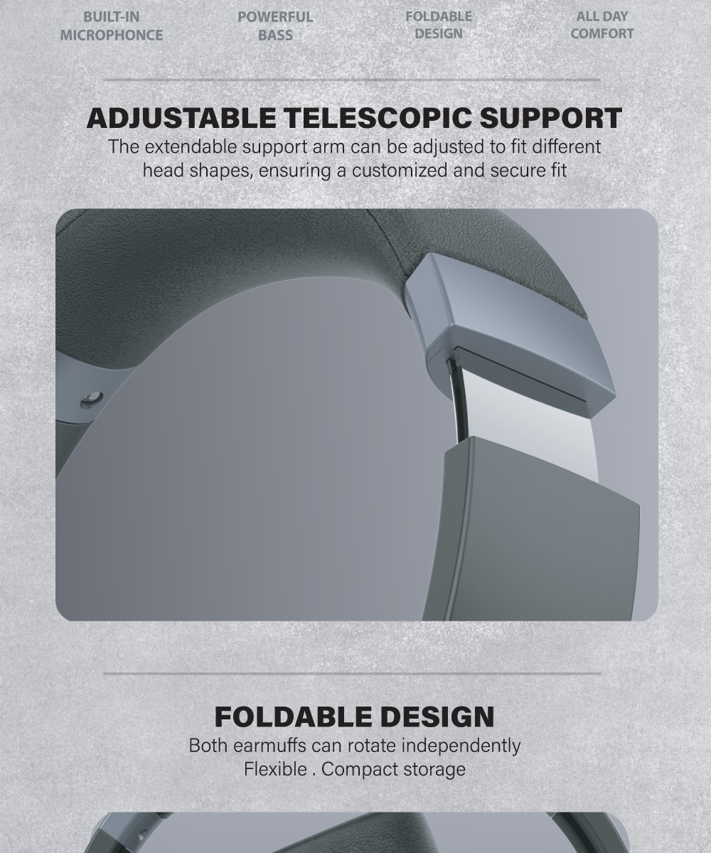 Diginut DH-16 ANC On-ear Headsets Black