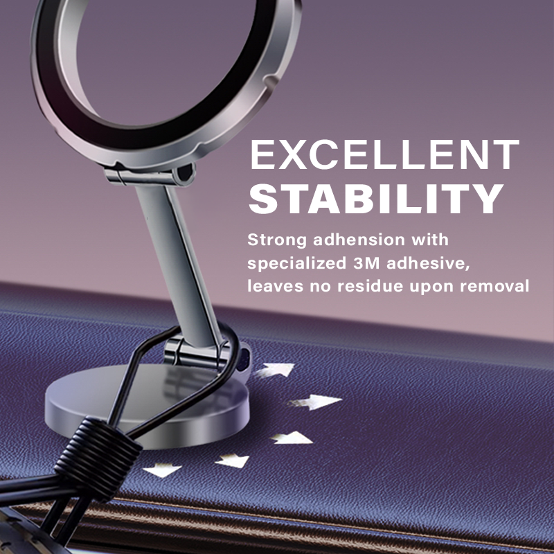   Diginut DJ-23 360 Rotation Magnetic Folding Phone Stand Grey/Sliver