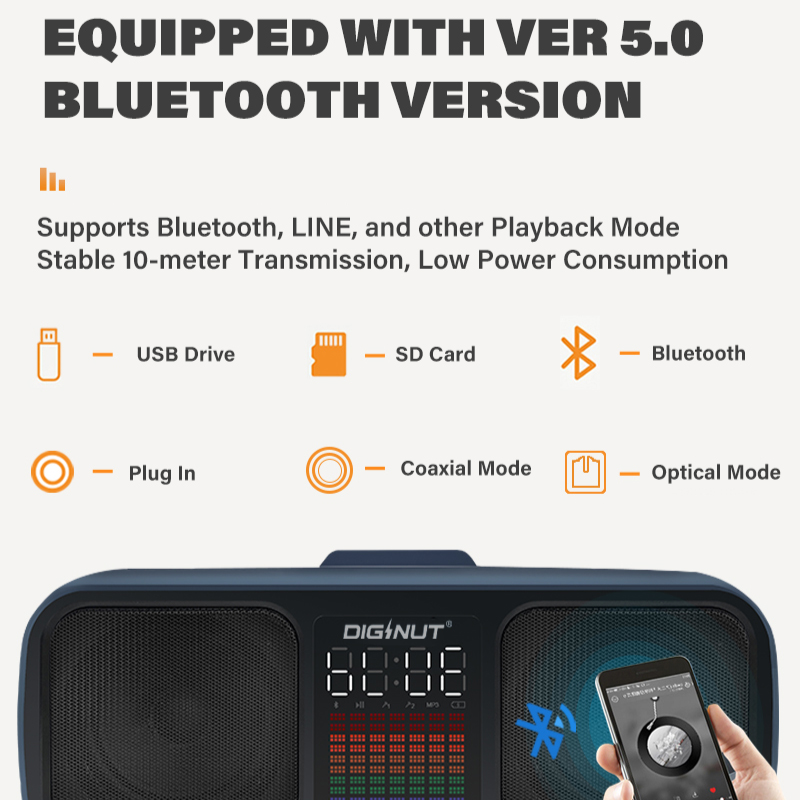 Diginut DK-300 Dual Microphone Karaoke Wireless Speaker Blue