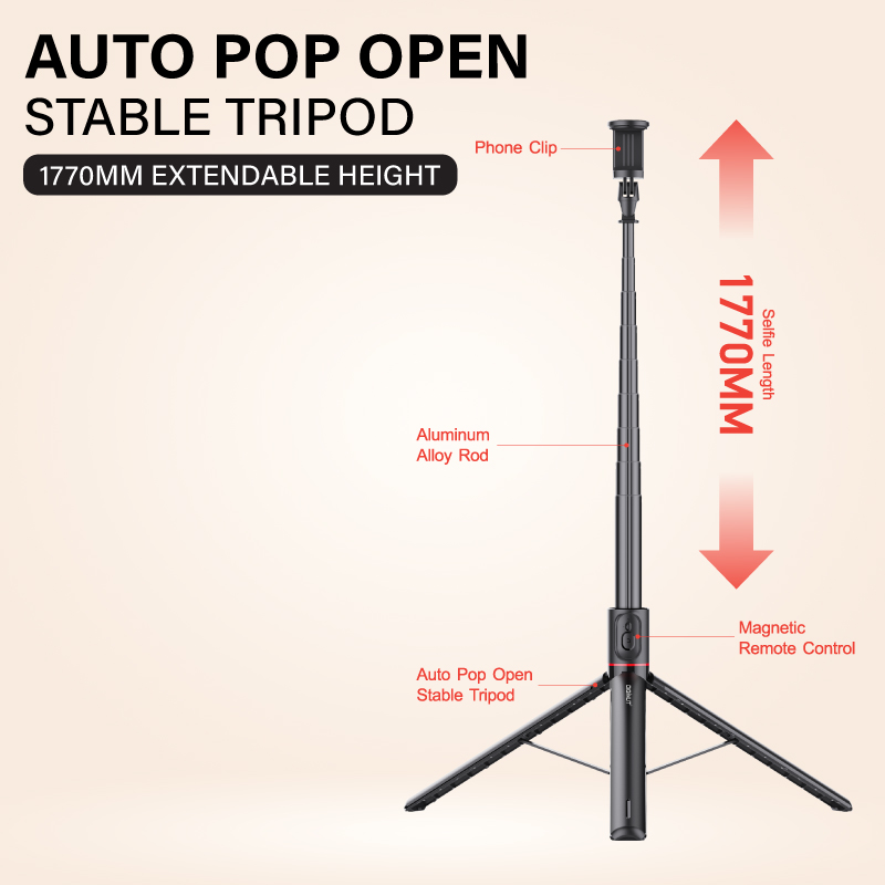 Diginut DT-15 Automatic Pop-up Selfie Stick Black